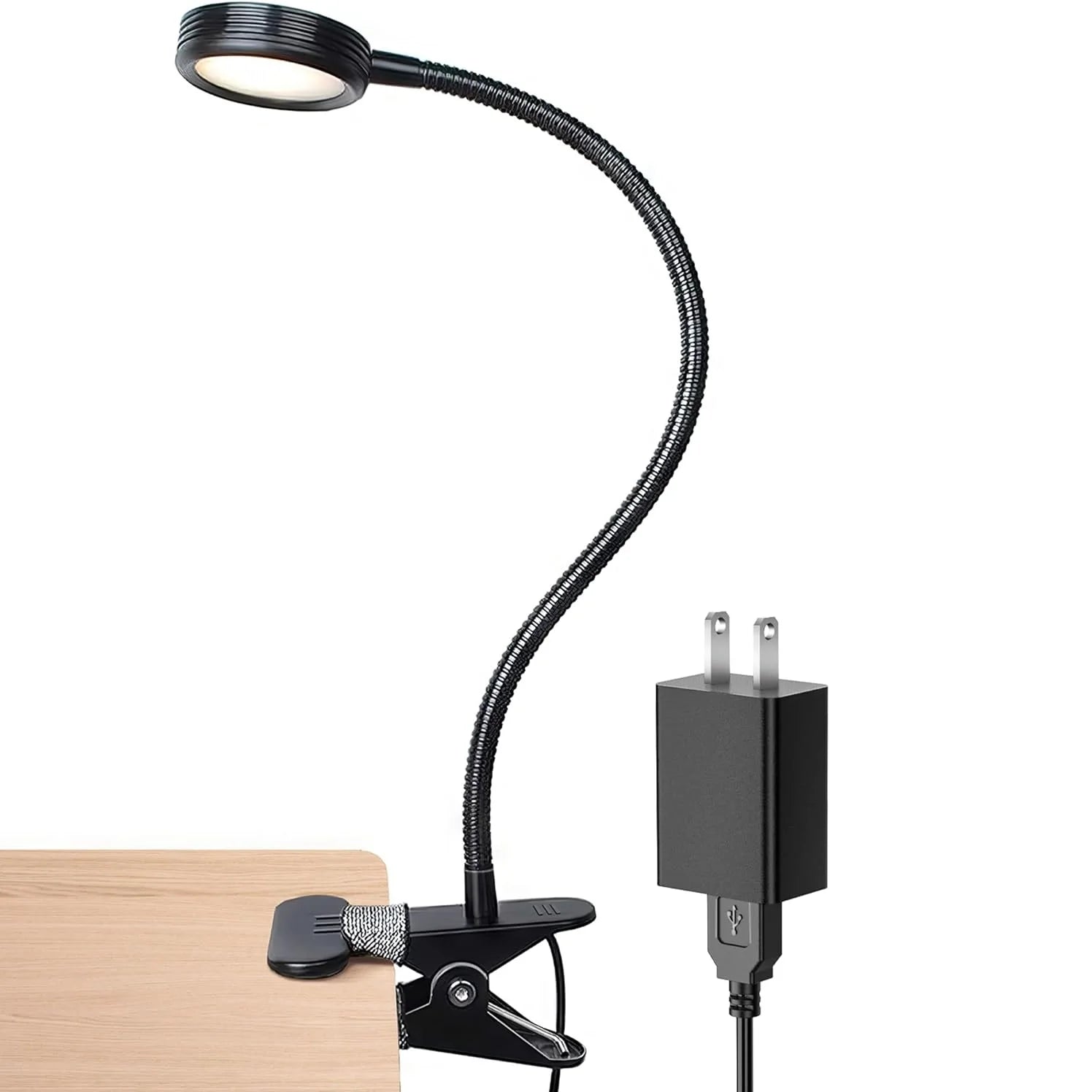 LED Clip Reading Light - 3 Colors, 5 Brightness Levels