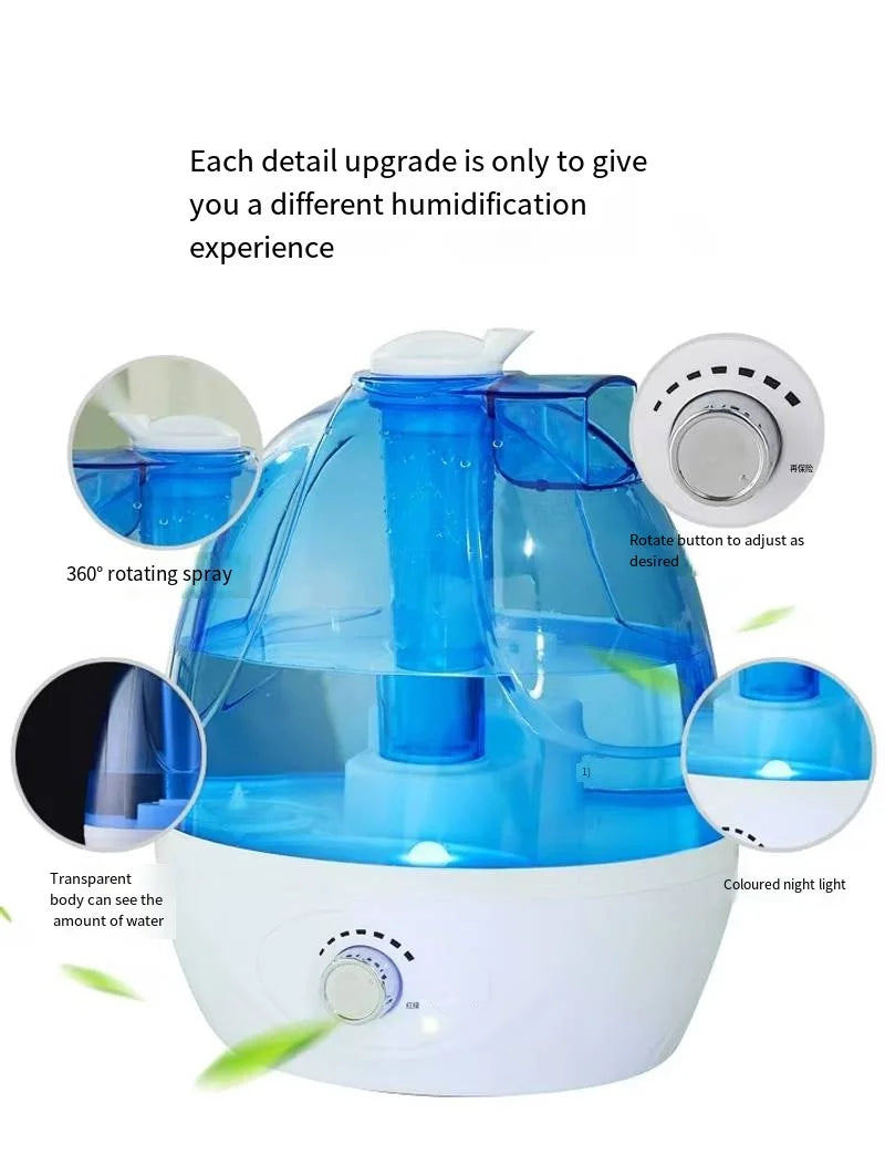 Ultrasonic Humidifier - Long-Lasting Quiet Air for Any Room